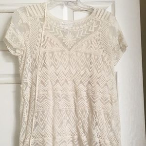 Cream maternity top